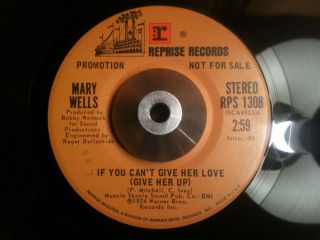 MARY WELLS if you cant give her love (promo) NORTHERN MODERN SOUL 45