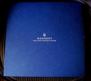 Maserati GranTurismo Super Rare Numbered 535 Presentation Book in