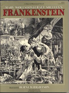 Berni Wrightsons Frankenstein Mary Wollstonecraft Shelley 1983 Marvel