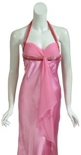 Mary L Couture Pink Satin Dress Gown Size 4 Prom Wedding Formal