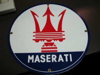 Maserati Porcelain Sign Merak Biturbo Quattroporte