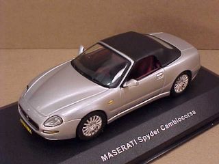 IXO 1 43 Diecast 2003 Maserati Cambiocorsa Softtop Spyder Silver