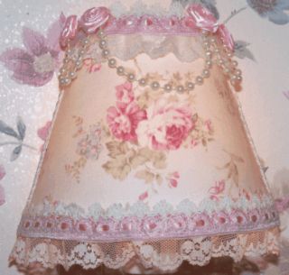 NEW~ Sweet Pink Roses Chic Mary Rose Fab NIGHT LIGHT Pink Roses Lace