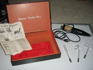 RARE 20s/30s Medical Master Violet Ray, WORKS GREAT, Instructions