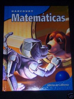 Harcourt Math Matematicas 3rd Grade 3 Textbook Spanish