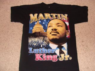 Martin Luther King 2 Sided T Shirt Washed But Never Worn With Malcolm