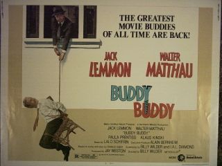 Buddy Buddy 1981 Original Half Sheet Lemmon Matthau