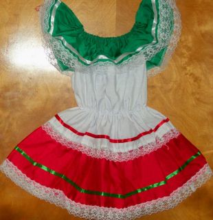Girls Size 8 Mexican Fiesta Dress Cinco de Mayo BN Dance May 5