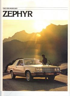 1978 Mercury Zepher Dealer Brochure
