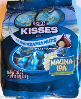 Mauna LOA Macadamia Nut Hershey Chocolate Kisses 2 Lb
