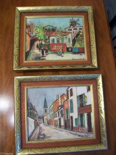 Prints On Cardboard By Maurice Utrillo Eglise De Stains, Montmartre