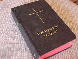 Maryknoll Missal HB Catholic Book Copyright 1966 Very Good Condition