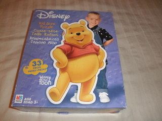 MB Puzzle Disney Kid Size Puzzle Winnie The Pooh 33 Pieces 21 x 36