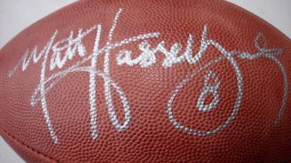 Matt Hasselbeck Titans Seahawks Signed Auto Wilson NFL Football