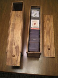Wooden Storage Boxes for Sports Cards Lot of 3