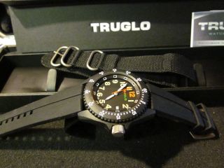 TRUGLO BLACK Ops Field Watch   T25 mb Microtec H3 Tritium Tubes BNIB