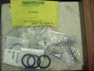 McMaster Carr Parts to Rebuild Water Cannon Swivel Joints New