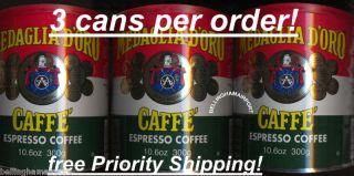 Medaglia DOro Espresso Coffee Three Tins 