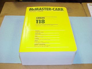 McMaster MC Master Carr Catalog 118 Machinist Lathe Milling