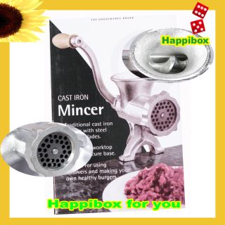 Large Iron Meat Mincer Mince Maker Machine Manual Retro