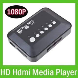 Mini 1080p Full HD Digital Media Player for HDTV TV Portable USB SD