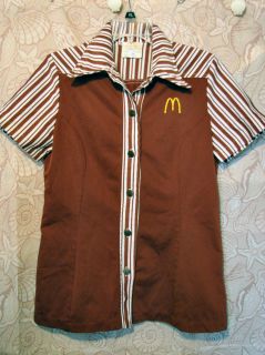 McDonalds Uniform Work Shirt Smock WomenS