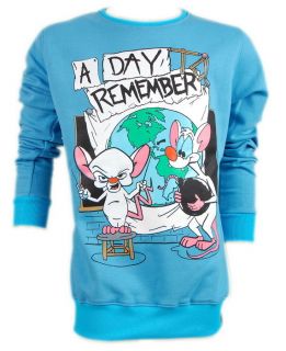 Day to Remember Jeremy McKinnon ADTR Rat Mouse Blue Sweater Jumper s