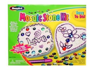 Mosaic Stone Kit by Mega Brands Rose Art Great Gift for Any Kid