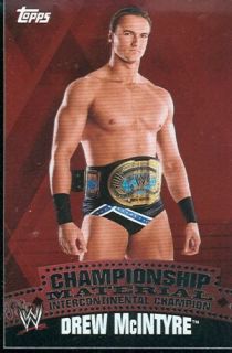 2010 Topps WWE Drew McIntyre Championship Belt Puzzle