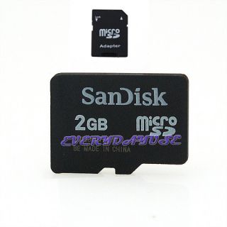 2GB 2G 2 GB Micro SD MicroSD TF Memory Card Adapter