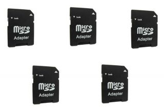  Lot 5 Micro SD to SD Memory Card Adapters Micro SD to SD ADAPTER