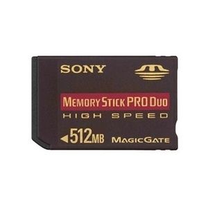 Sony 512MB Memory Stick Pro Duo High Speed Storage Card MSX M512N