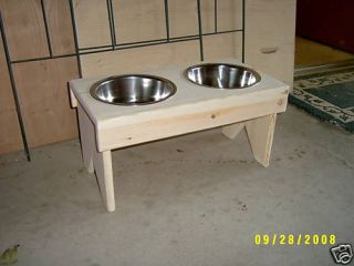 10 Raised Dog Feeder with 2 2 Quart Stainless Steel