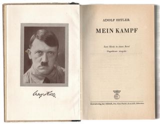 Mein Kampf by Adolf Hitler Original WWII German Issue