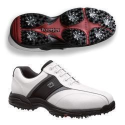 New FootJoy Mens Saddle Golf Shoes 45463 White Black Grey