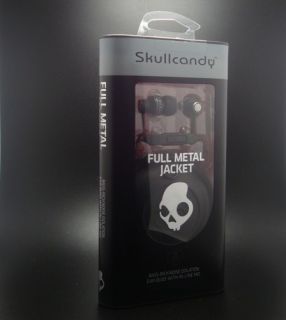 NEW Skullcandy FULL METAL JACKET Bass Rich Noise Isolation Earbuds In