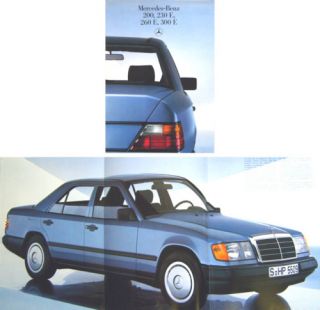 Mercedes Benz 200 230 260 300 W124 Saloons Brochure