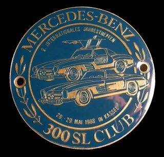 Mercedes Benz 300 SL Meeting Kassel Badge 1988