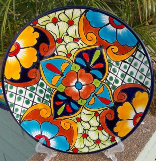11 3 4 mexican handmade talavera no chips or cracks and is in perfect