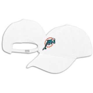 Miami Dolphins Womens NFL Reebok Slouch Hat Cap New White