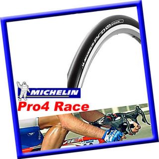 New 2012 Michelin Pro 4 Race Road Tire Size 700x23 Black