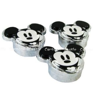 Mickey Mouse Car Auto LICENCE Plate Buckle Cap 3pcs