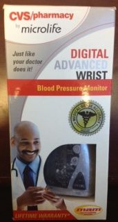BNIB CVS Pharmacy Digital Advanced Wrist Blood Pressure Monitor