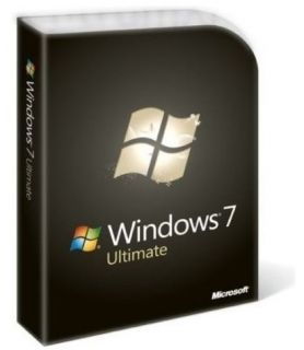 Microsoft Windows 7 Ultimate Full Retail Version in Box Both 32 64 bit