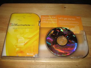 Microsoft Office OneNote 2007 PC CD ROM Full Retail In Box with