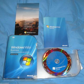 Microsoft Vista Business Operating System With SP 1 FULL RETAIL