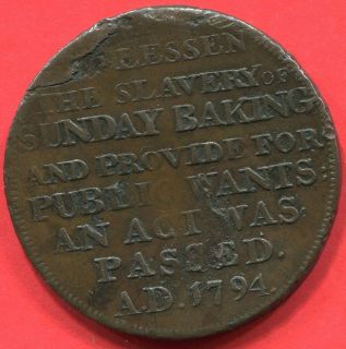 Great Britain Middlesex 1795 Bakers Half Penny Token