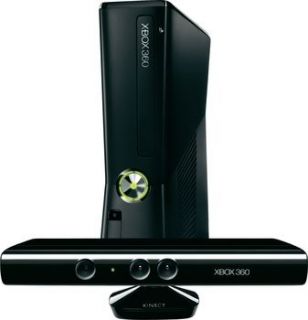 Microsoft Xbox 360 S (Latest Model)  with Kinect 250 GB Glossy Black