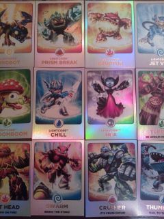 Skylanders Giants Rainbow Foil Cards 156 171 Pick Choose The One You
