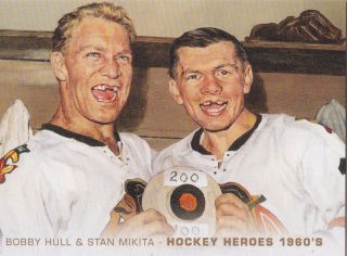 12 Upper Deck Hockey Heroes 1960s Painting Hull Mikita Series 2